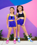 LA Dance Designs, Passion Top and Luminary Shorts in Midnight Blue, CL Child 6/8
