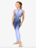Double Platinum, Gradient Pulse Unitard in Periwinkle Blue, CM Child 8/10