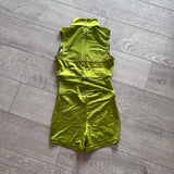 Balera, Lustre Biketard With Mesh in Lime Green, AS