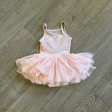 Bloach Dancewear, Mesh Back Tutu Ballet Leotard in Pink