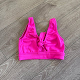 Carissa’s Tutu Couture, Tie Front Hot Pink Dance Crop Top