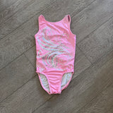 Chalk Warrior Ozone, Unique Back Soft Pink White Gymanstics Leotard, YL
