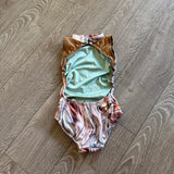 Chelsea B, Open Back Mesh Detail Marble Dance Leotard, CS