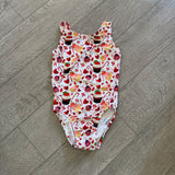 Cupcakes Candy Cane Hearts Christmas Gymnastics Leotard, CL 