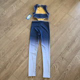 Double Platinum, Gradient Pulse Unitard in Periwinkle Blue