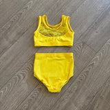 Emerald City, Lace Detail Set in Bright Yellow, Child 7/8