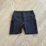 Energetiks Dancewear, Black Biker Dance Shorts, Child 8