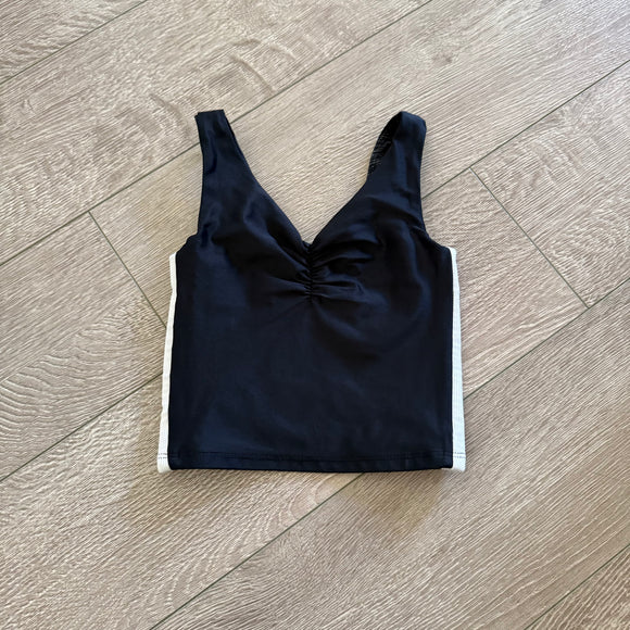 Five Dancewear, Adorn Tank Top in Black White, YL
