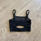 Five Dancewear, Airbrush Crop Top in Black, YL