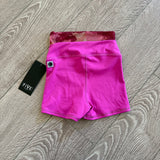 Five Dancewear, Everyday Foldover Short in Fusion Pink, YL