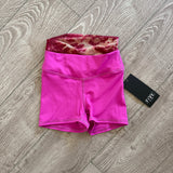 Five Dancewear, Everyday Foldover Shorts in Fusion Pink, for dance convention photoshoot