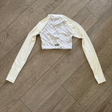 Five Dancewear, Forward Long Sleeves in White Leopard, YXL