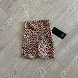 Five Dancewear, Girl's Activewear Bike Shorts in Leopard, YXL