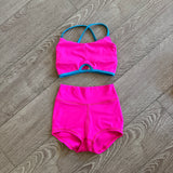Five Dancewear, Motiv8 Bra and Everyday Shorts Set in Neon Pink