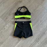 Five Dancewear, Motiv8 Bra and PCH Short in Black and Yellow, YXL