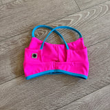 Five Dancewear, Motiva8 Bra in Blue Trim and Hot Pink,
