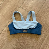 Five Dancewear, Two Tone Crop Top in Blue, YL