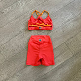 Five the label, Unique Back Crop and Shorts Set in Orange