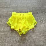 Purple Pixies, Fame Shorts in Neon Yellow, CS Child 6/7