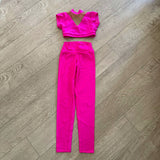 AA Dance, Classic Leggings in Neon Pink, CL Child 8/9 - Final Sale