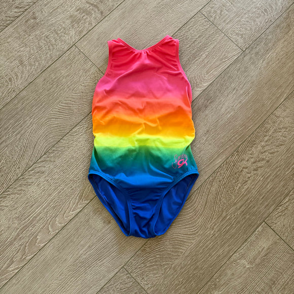 GK Elite, Simone Biles Unique Back Rainbow Gymnastics Leotard, CL