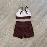 Honeycut, Neo Top and Fierce Shorts Set in Brown, CL 