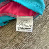 Tiger Friday, Bandit Crop in BubbleYum Pink Blue, CL Child 8/10