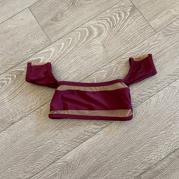 AA Dance, Sugar Candy Top in Maroon Purple, CM Child 6/7