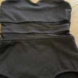 Purple Pixies, Mesh Back Fifi Leotard in Black, CS Child 6/7 - Final Sale