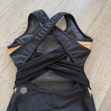 Five Dancewear, Unique Back Leotard in Black, YL Child 7/8