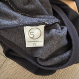 Five Dancewear, Unique Back Leotard in Black, YL Child 7/8