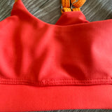 Five Dancewear, Diamond Back Bra and Perfect Shorts in Guava Orange, YL Child 7/8