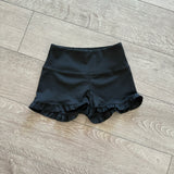 Black Filly Booty Ruffle Shorts, Child 6/8 - Final Sale