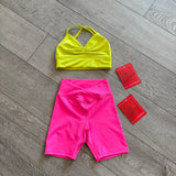 Tiger Friday, Hot Cross Triker Shorts in Hot Pink, CM Child 6/8