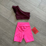 Tiger Friday, Southern Belle Crop Top in Wine Red, CM Child 6/8