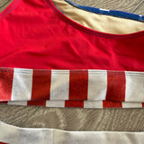 Kandi Kouture, Patriotic Set in Red White Blue, CL Child 7/8 - Final Sale