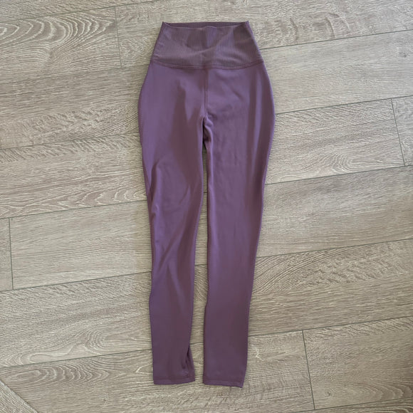 Five Dancewear, Ribbed Top Leggings in Lavender Purple, Child 10/12 - Final Sale