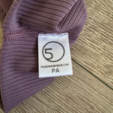 Five Dancewear, Ribbed Top Leggings in Lavender Purple, Child 10/12 - Final Sale