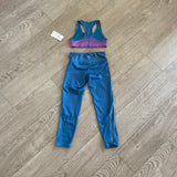 Old Navy, Ombre Bra and Leggings Set in Blue and Pink, CS 6/7