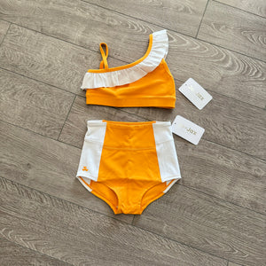 Jo+Jax, Sweet Top and Sweet Trunks Set in Tangerine, YXL Child 12/14