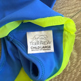 Tiger Friday, Bells Crop Top in Prism Royal Blue Neon Yellow, CL Child 8/10