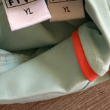 Five Dancewear, Icon Bra and Shorts Set in Sky Blue and Orange, YL Child 7/8 - Final Sale