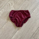 Opra Dancewear, Burgundy Brief, CL Child 10 - Final Sale