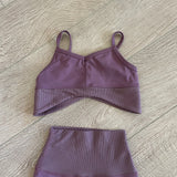 Five Dancewear, Crop Top and Leggings Set in Soft Purple, YM 5/6