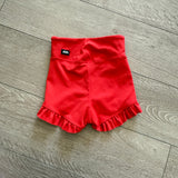 Tiger Friday, Filly Bootie Shorts in Cherry Red, CM Child 6/8 - Final Sale