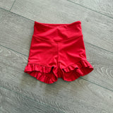 Tiger Friday, Filly Bootie Shorts in Cherry Red, CM Child 6/8 - Final Sale