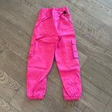 Pocket Cargo Jogger Pants with Chain in Hot Pink, Child 8