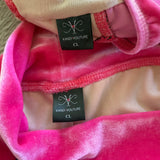 Kandi Kouture, Velvet Ruffle Set in Bright Pink, CL Child 7/8 - Final Sale
