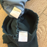 Chelsea B, Ribbed Crop Top and Shorts Set in Forest Green, Child 6 - Final Sale