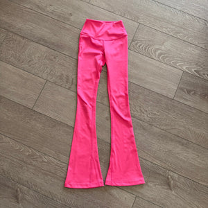 Tiger Friday, Retro Flare Leggings in Barbie Pink, CM Child 6/8 - Final Sale